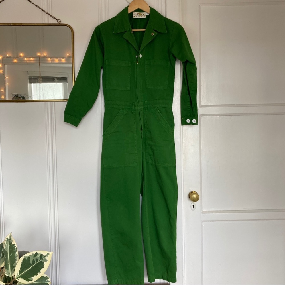 Big Bud Press Green Long Sleeve Jumpsuit, XS